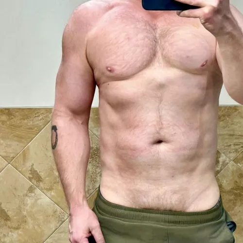 (50) year old dad bod aspiring to fit dad bod by Plane-Leek125