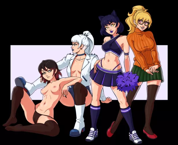 AU team RWBY (1800HOTBABE)  by 1800HOTBABE