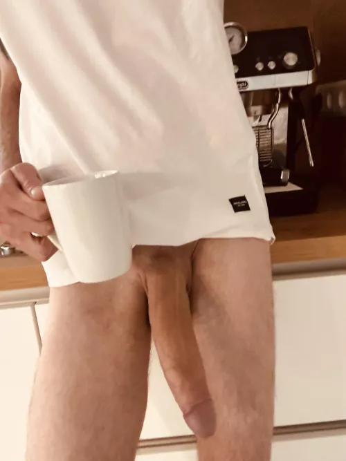 Coffee or cock? 😏 by Longskinnyguy