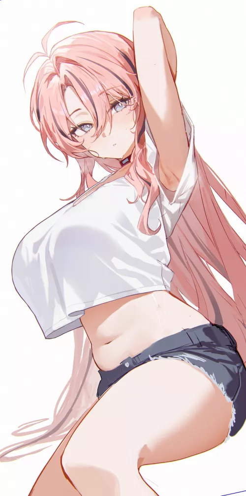 Cropped Shirt & Denim  by CheetahSperm18