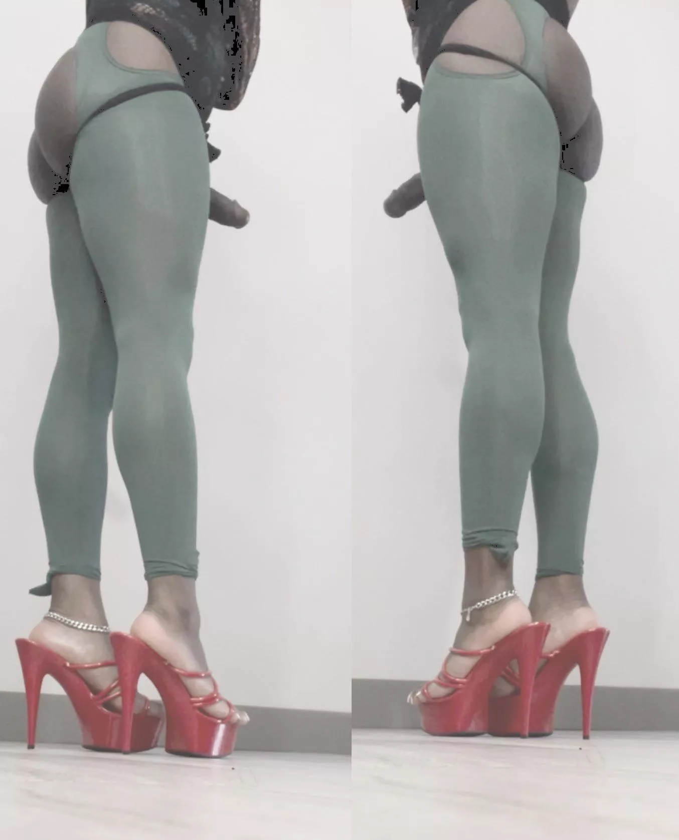 Don’t you like my red heels? posted by tgirlshayla