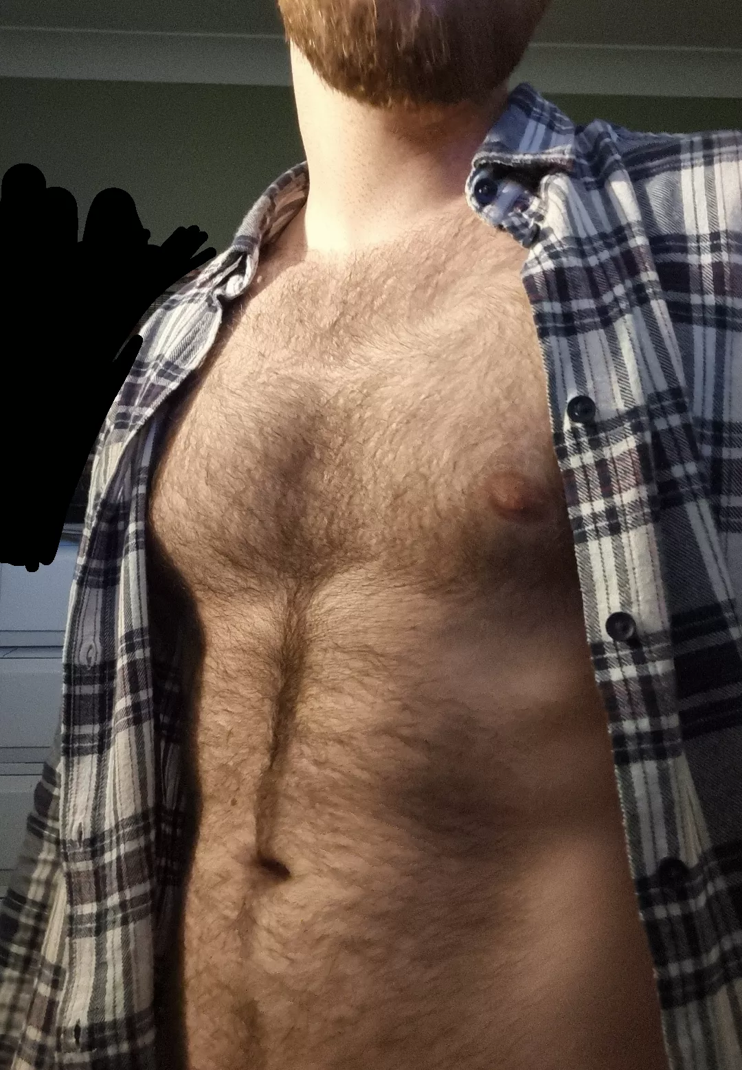 Finished for work, shirt needs to cum off... posted by lookatmenakedpls