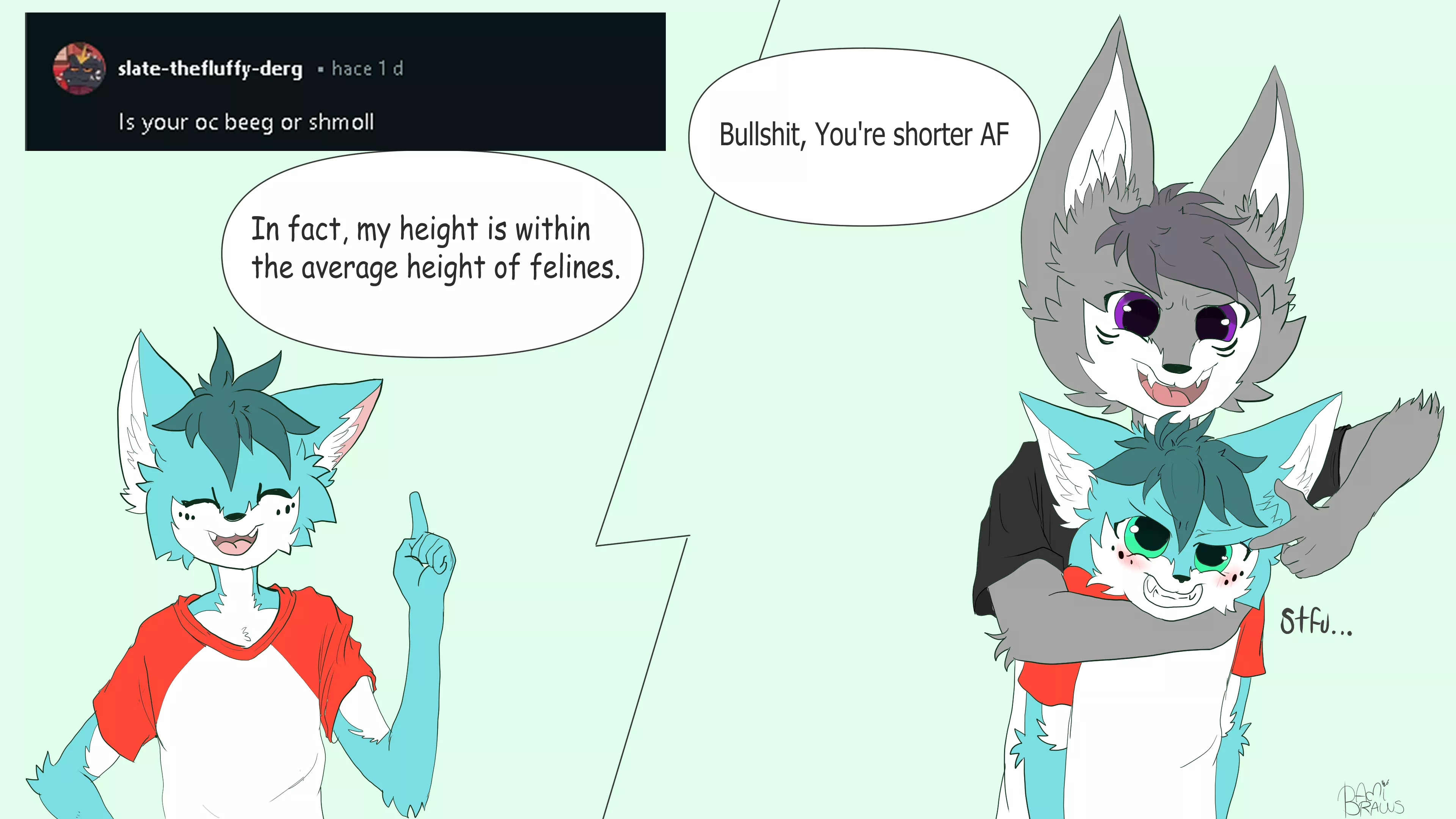 First Answer to u/slate-thefluffy-derg haha, Sorry for the waiting! I hope you like it, and remember that you can leave your questions posted by DamiDraws12