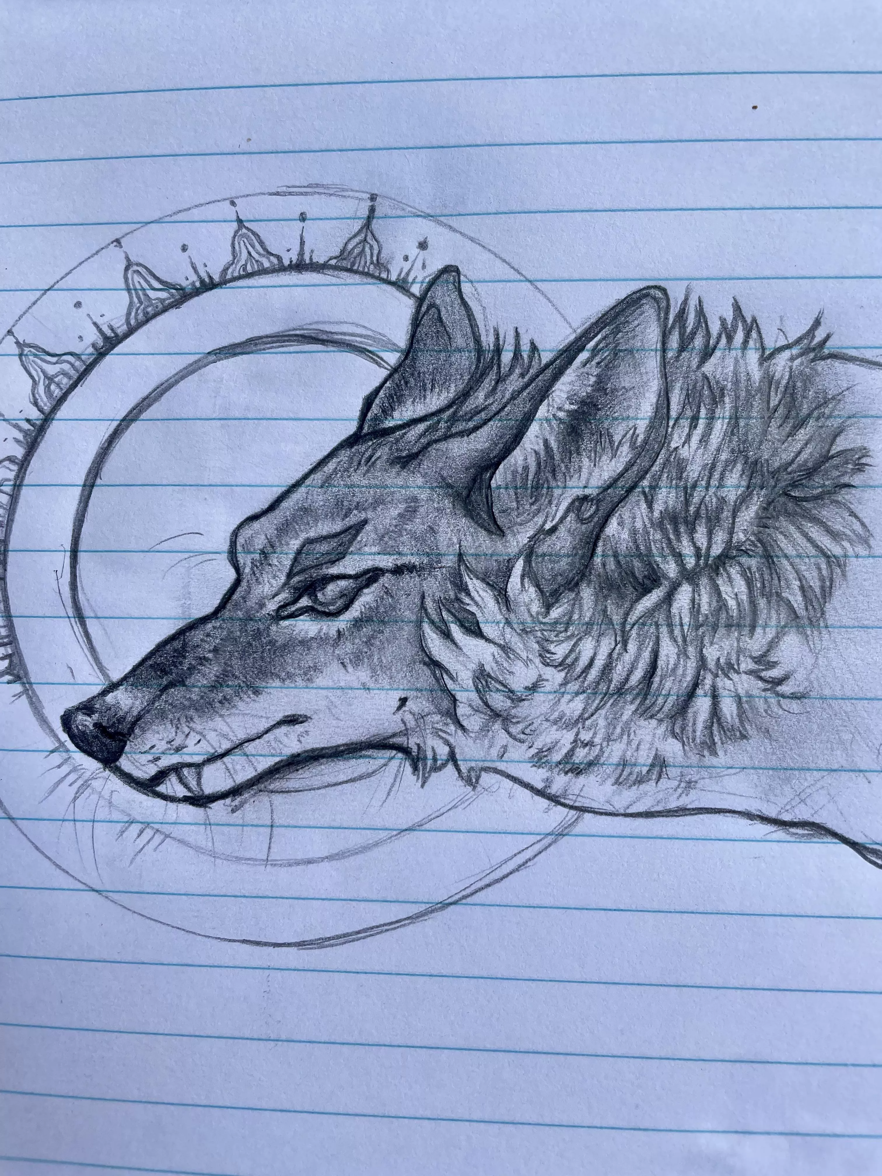 haven’t drawn in a while, got back to my roots with a coyote while on lunch break posted by materialisticferret