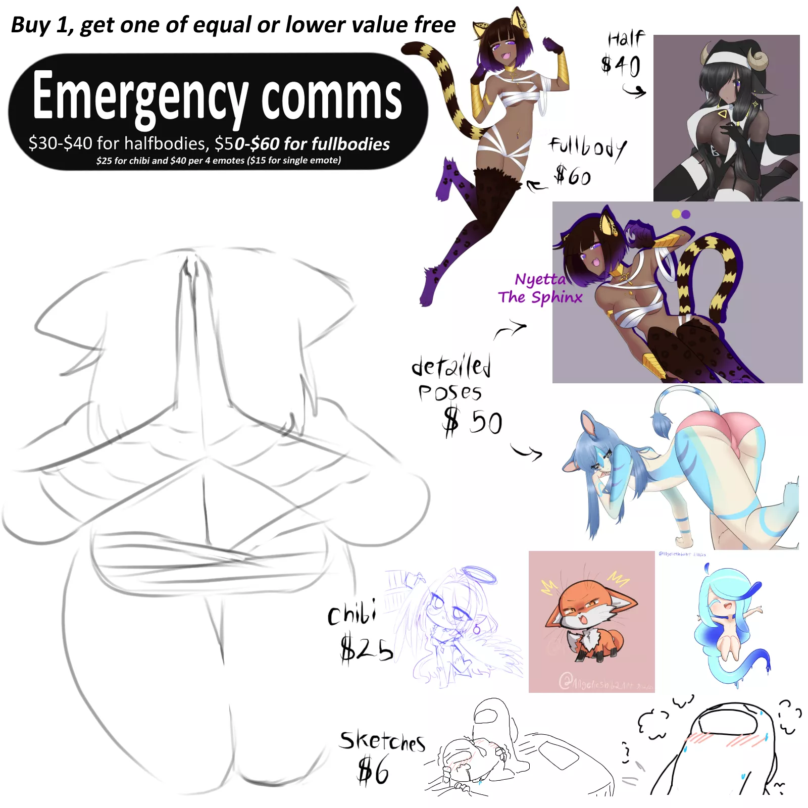 I ran out of monster girl examples so i put amongus. Need before 15th posted by Angelicshiba