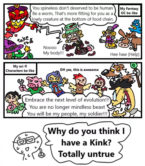 I think fetish​ ruined my OC and world building.  by Poppeppercaramel