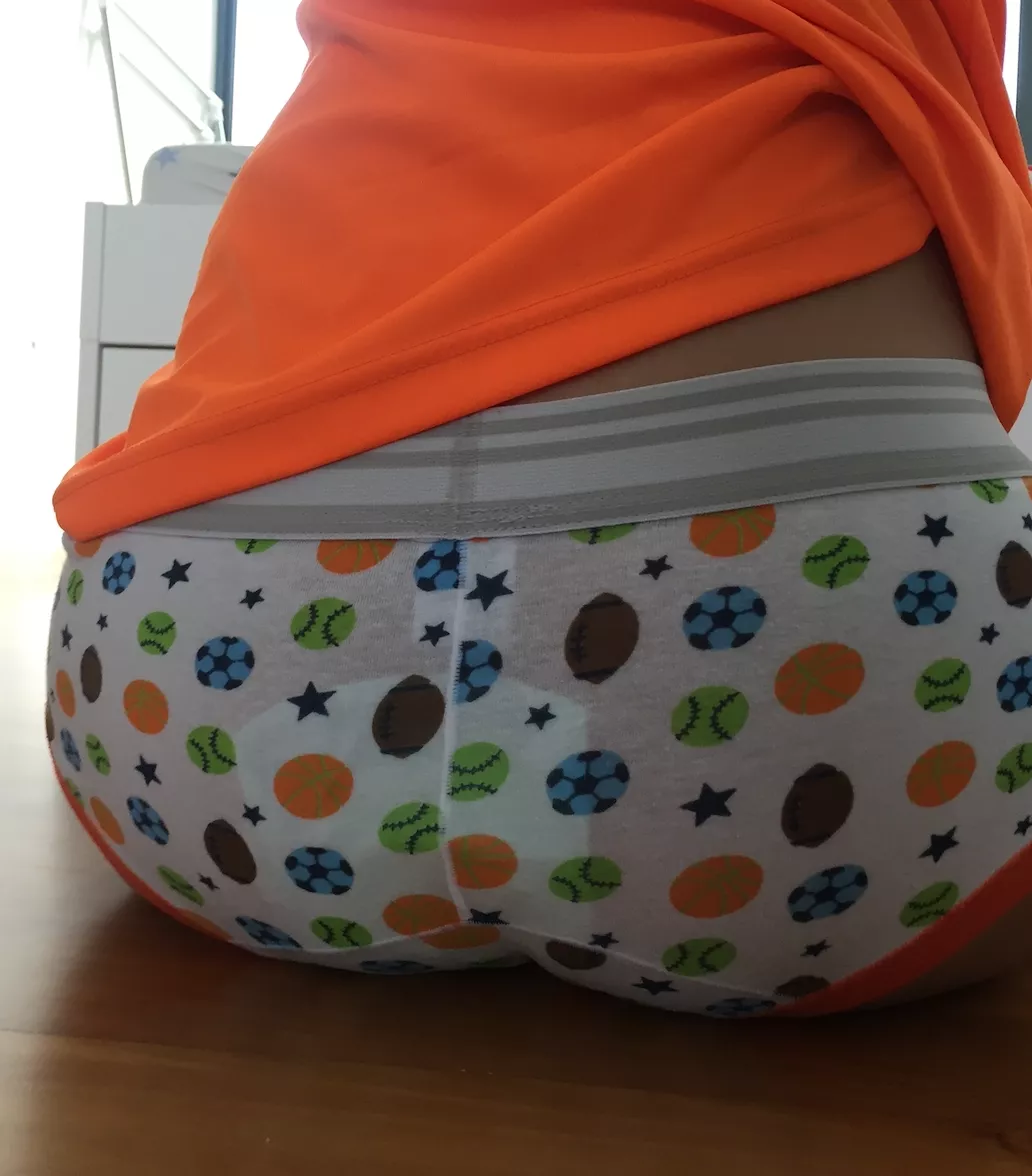 Love these cute undies hehe shows off my playful nature and how much i like balls :P posted by thongbabe99