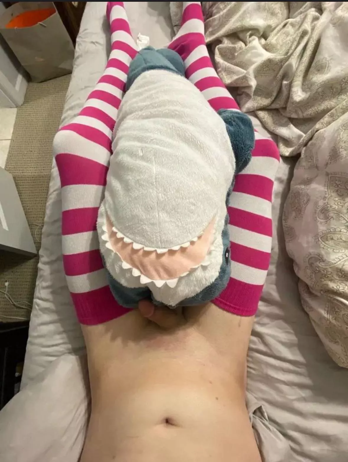 Me and sharky in bed posted by CandyOk8942