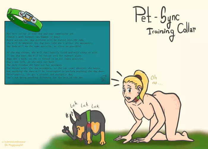 PetSync- you petgirl training collar by SubmissiveDinosaur
