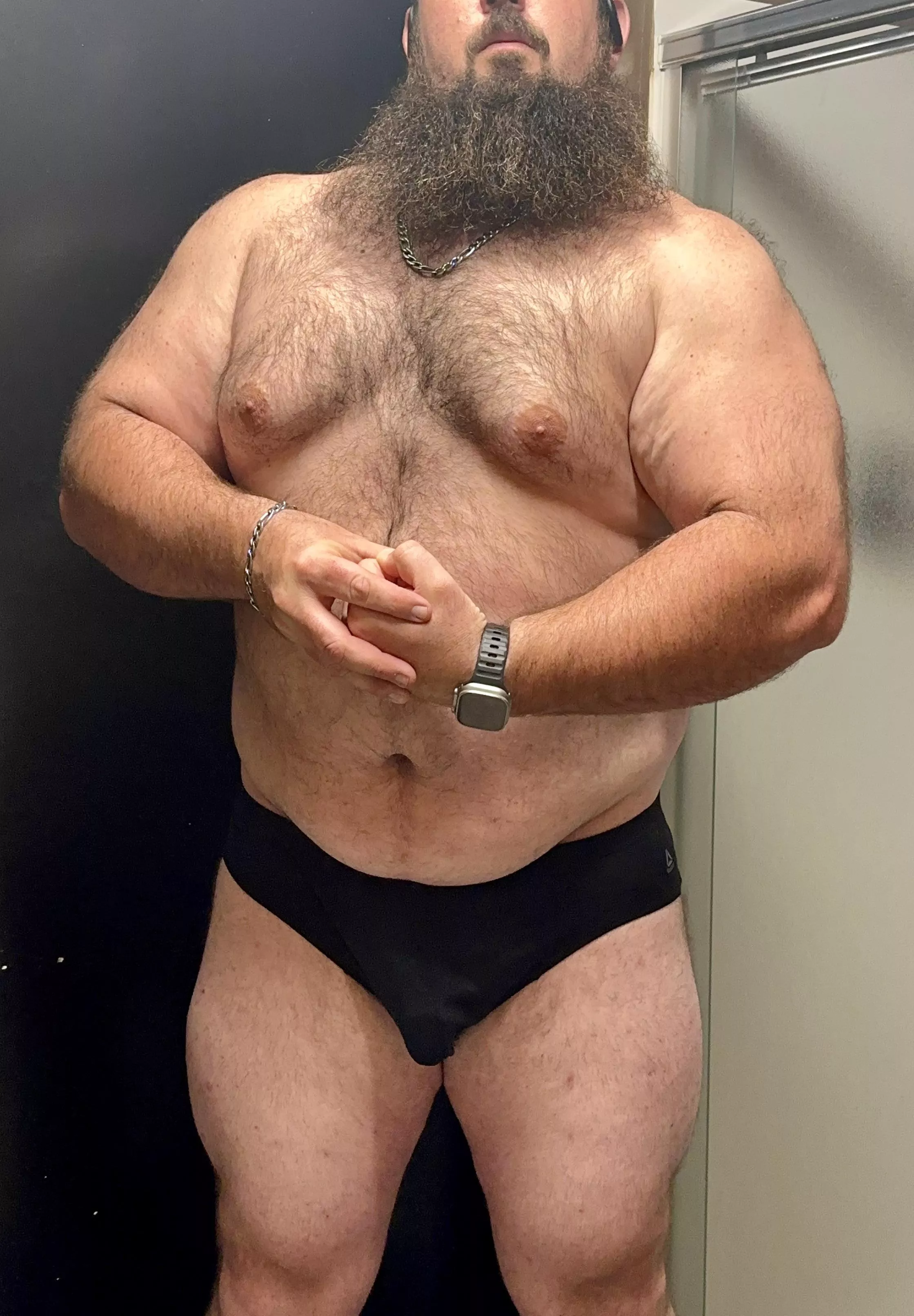 Post arm day brief pic since you guys like them so much but the arms aren’t the only thing with a pump 😏 posted by Mental_Cable9594