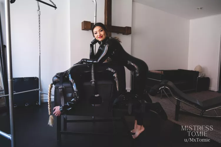 This is how I like my men, tied down and covered head to toe in latex. by mxtomie