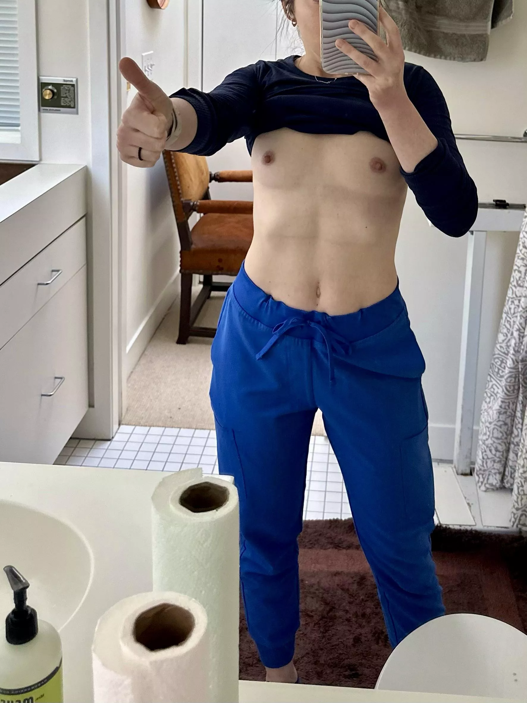 Thumbs up for petite nurses!  posted by Mrs_Razzle_Dazzle