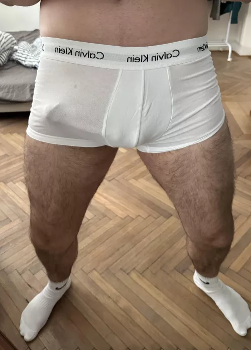 White calvins and hard cock is a perfect match by throwaywaydick
