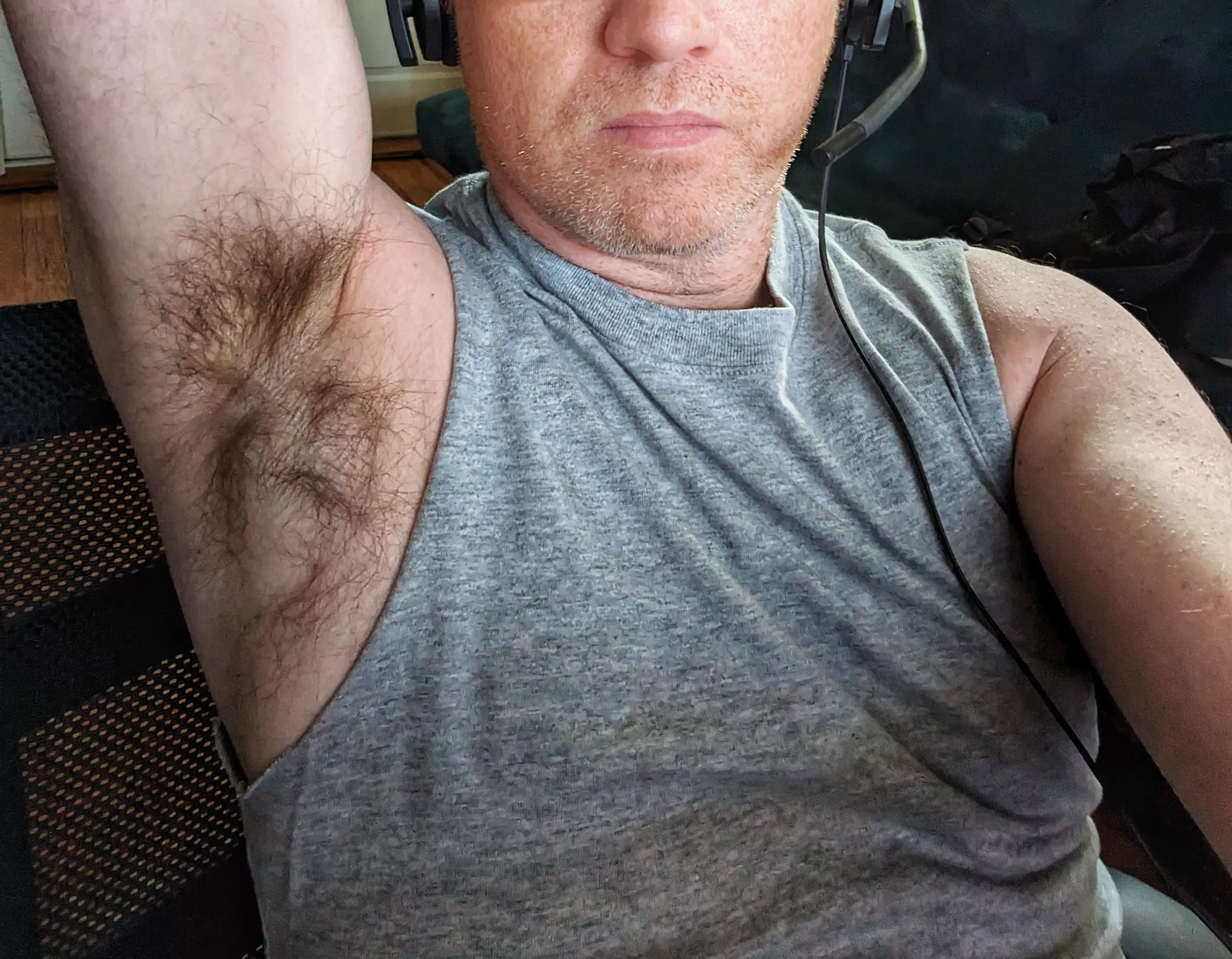 Wife says I need to either trim my pits or stop wearing sleeveless shirts. What do you all think? posted by MaleficentPirate7164