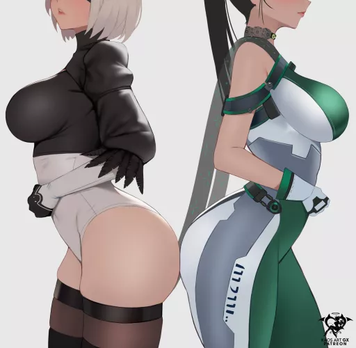 2b and Eve [Nier & Stellar Blade] by Emilia67