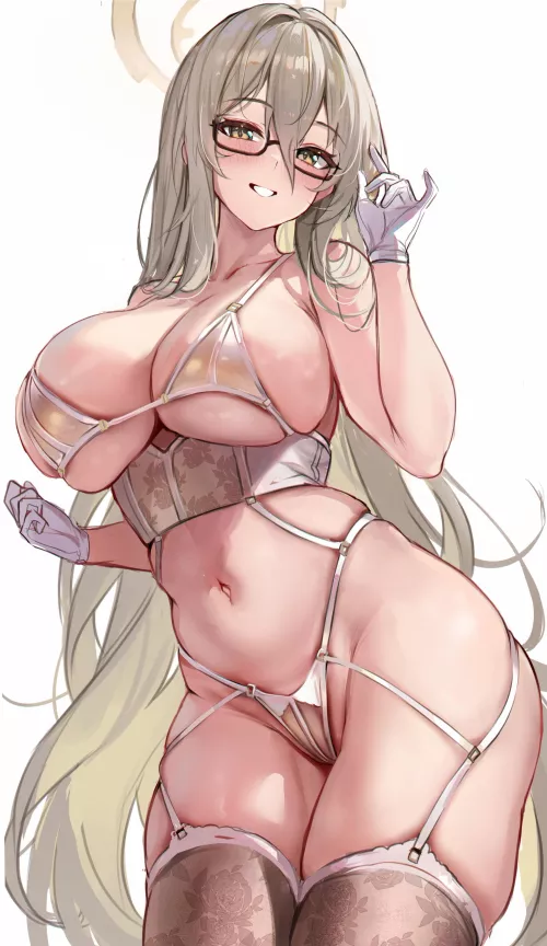 Akane Lingerie (Stone/KSorede) [Blue Archive] by llamanatee