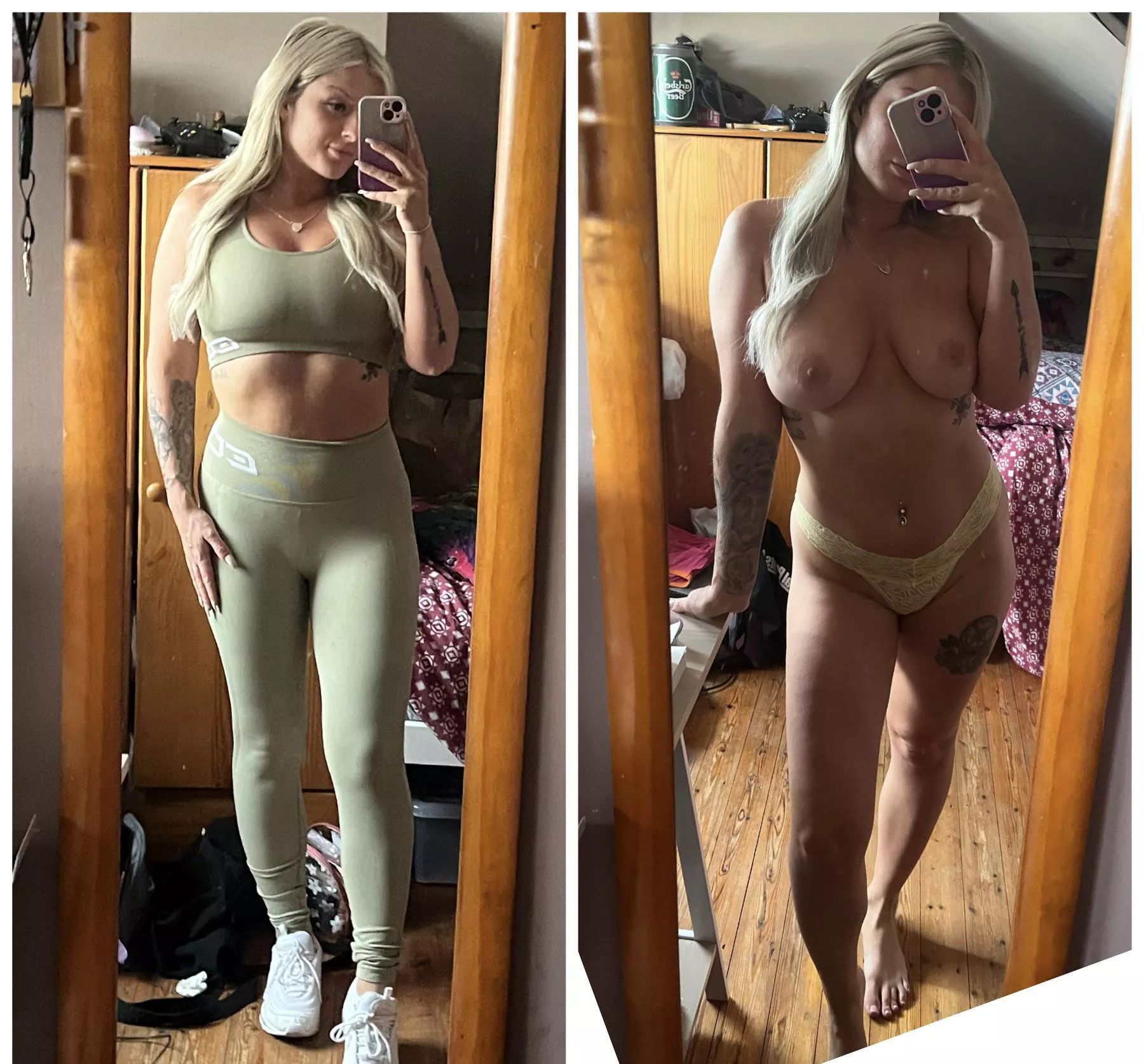 At the gym vs when you take me home posted by Naughtyirishslut