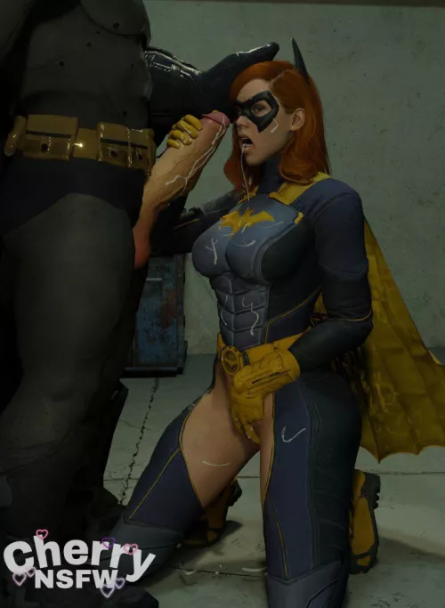 Batgirl and batman training (Cherrynsfw) by Archangel018