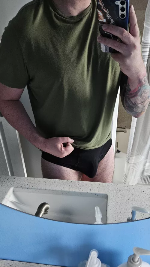 Black briefs today  by Massive_Ad6903