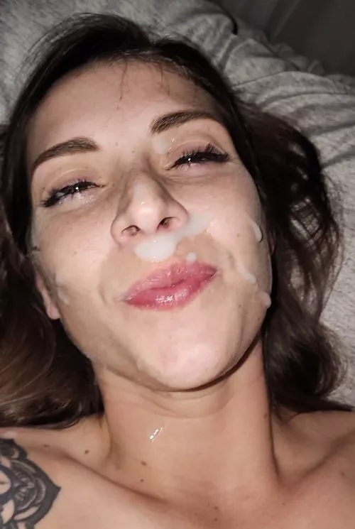 Cum-stache cutie by inkedabby