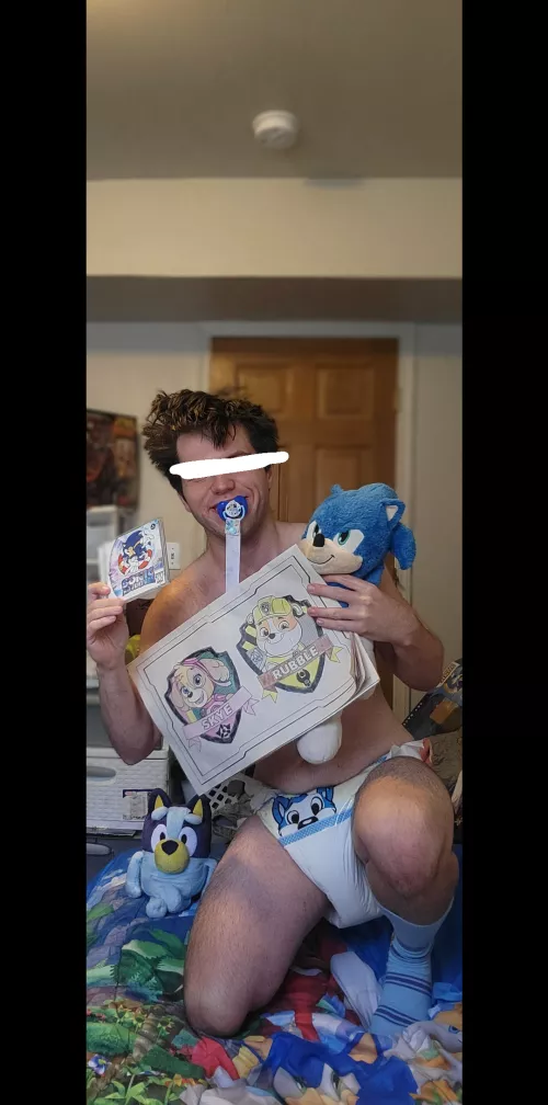 Gaming,coloring and me just being a cutie 👶🏻🍼😁💙💙💙💙 by LittleBlueyRanger