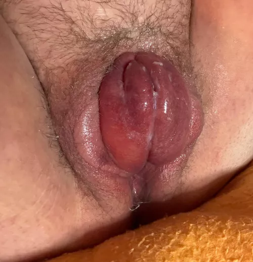 Had to pump this cunt up 😉 [f] such a beautiful destroyed pussy.  by Elegant-Ad-3624