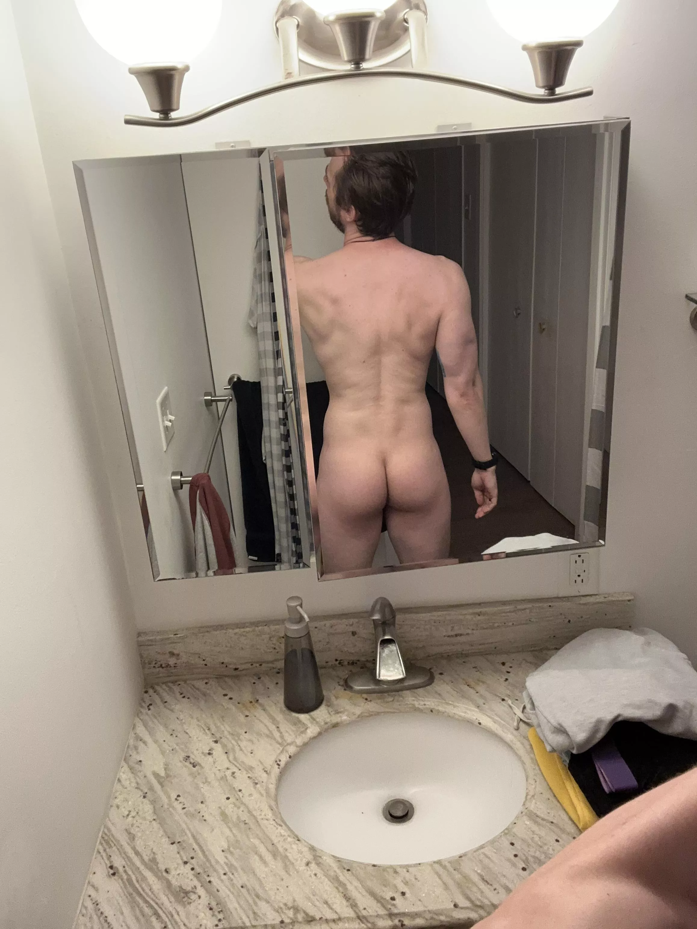 He squats, and he lunges, and he hip thrusts, and he  posted by sirmixnowandthen