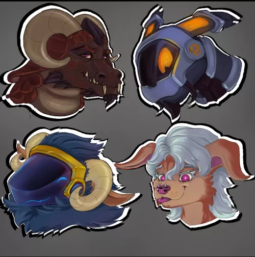 Hii, i'm doing simple stickers headshot, only $10 for each onde. Dm me If you interested by Tonny_Art