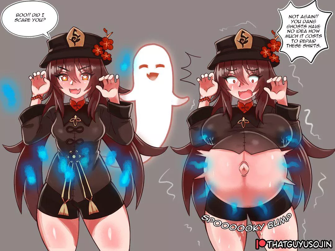 Hu Tao Got Ghostpreg'd (@thatguyusojin) posted by HeavyLancerthe8th