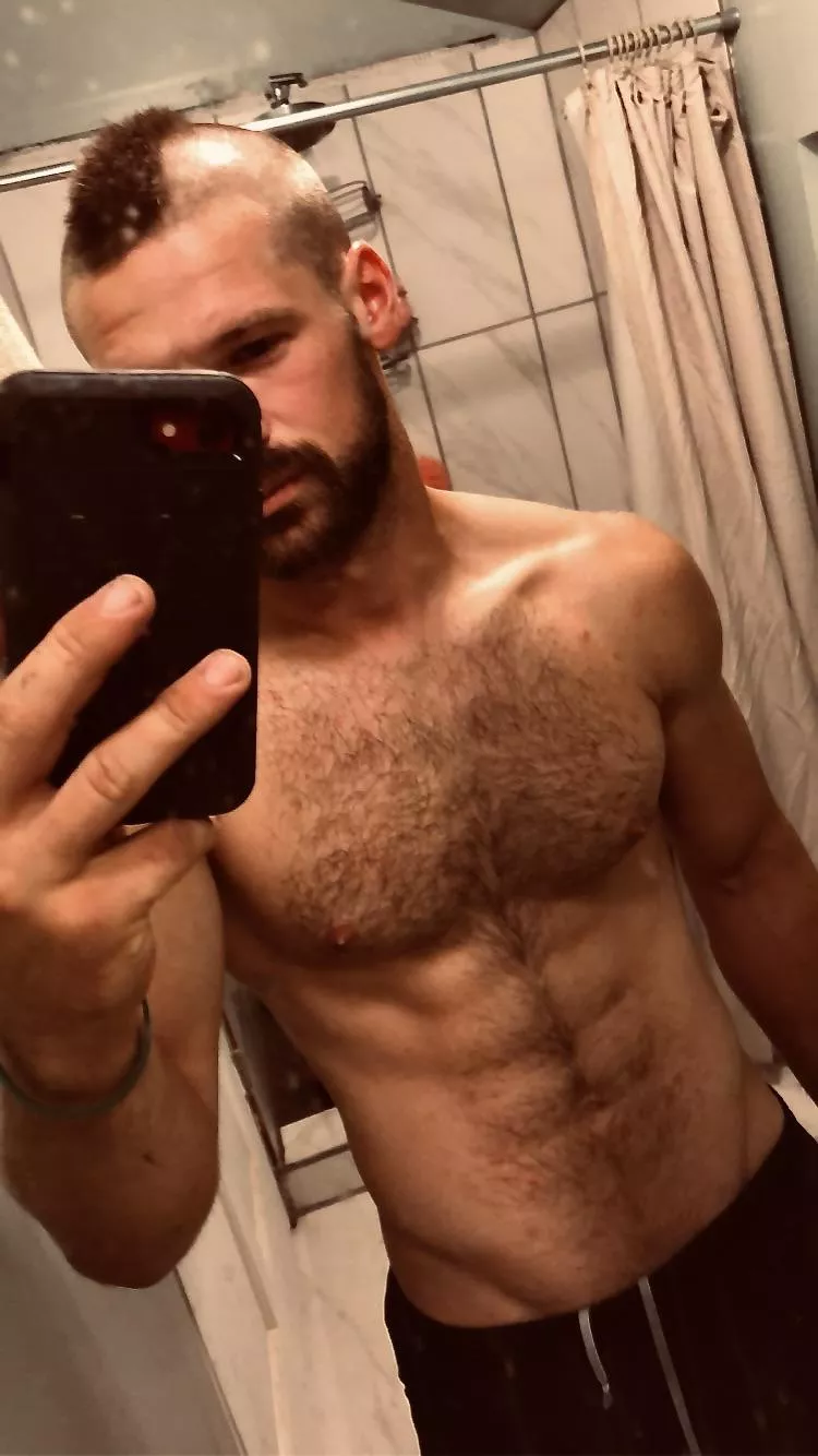 I hear you have thing for chest hair? posted by dj-minato