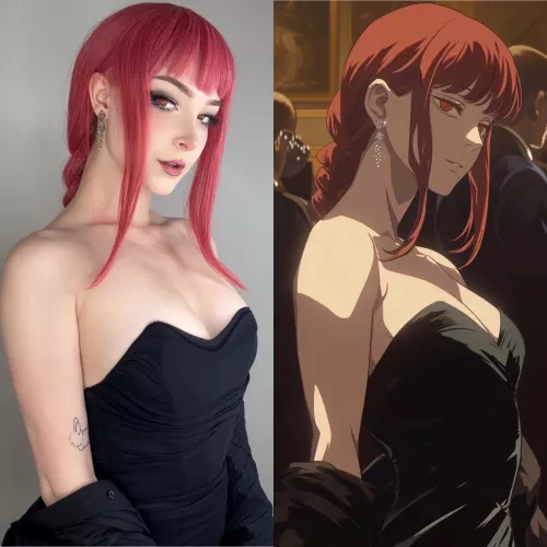 My attempt at a Makima cosplay from CSM by Sneesnawig