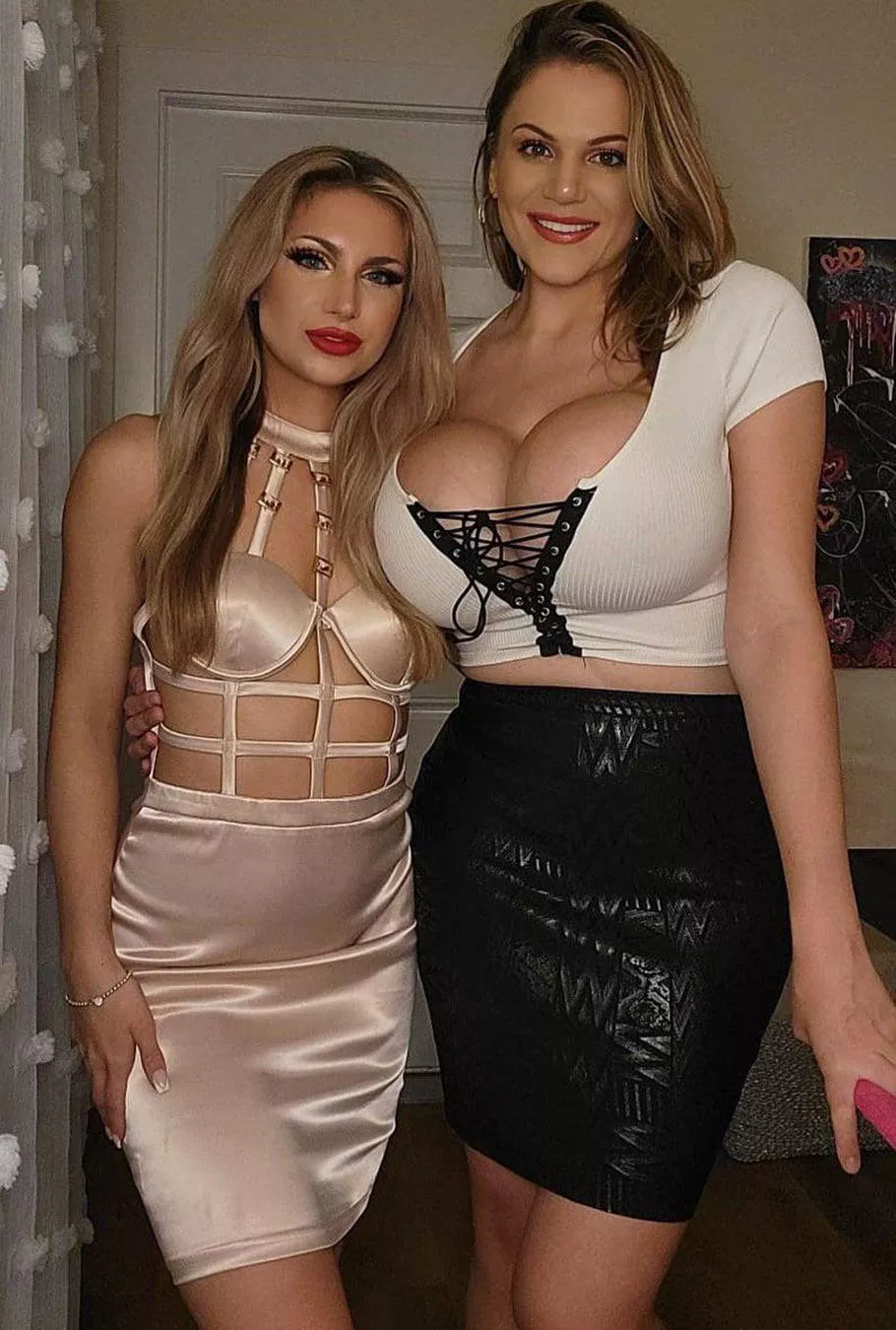 Poor friend… who is hottest?! Left or right posted by Initial_Dance_8673