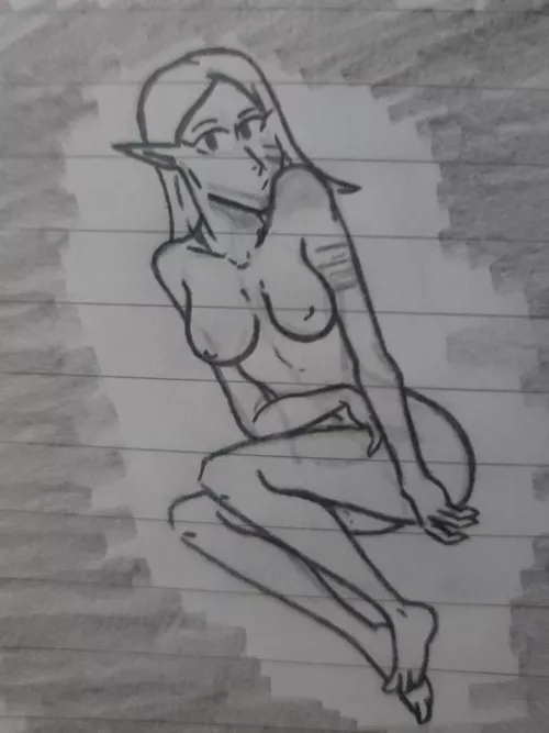 Pru, the elf raised by orcs. (Bluertiger) by Hoofedhickory