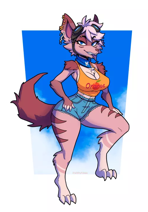 This is Keki and she loves oranges ^^ (by me) by kekitochan