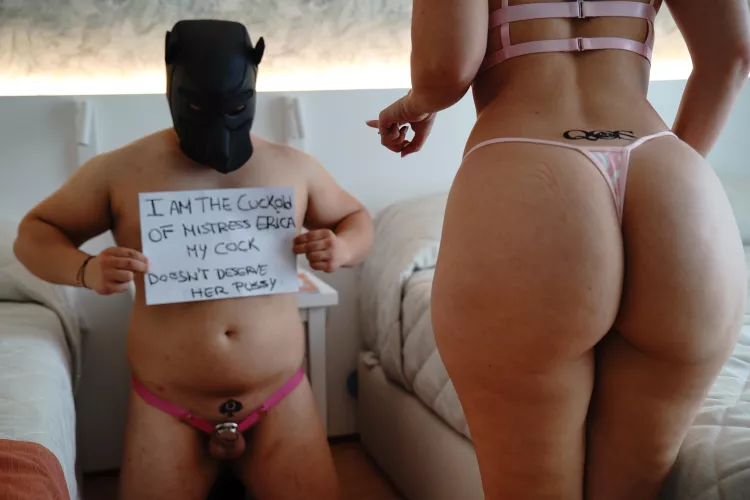 This week we celebrated our third anniversary like this... Not comparable with the first one by EricaFemdom