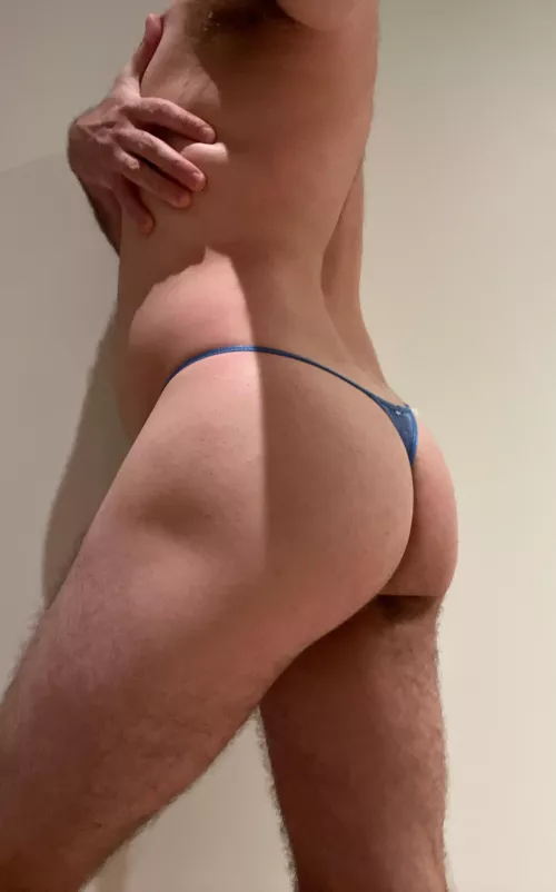 what do you think of my new blue lace thong? by curiousmind21120