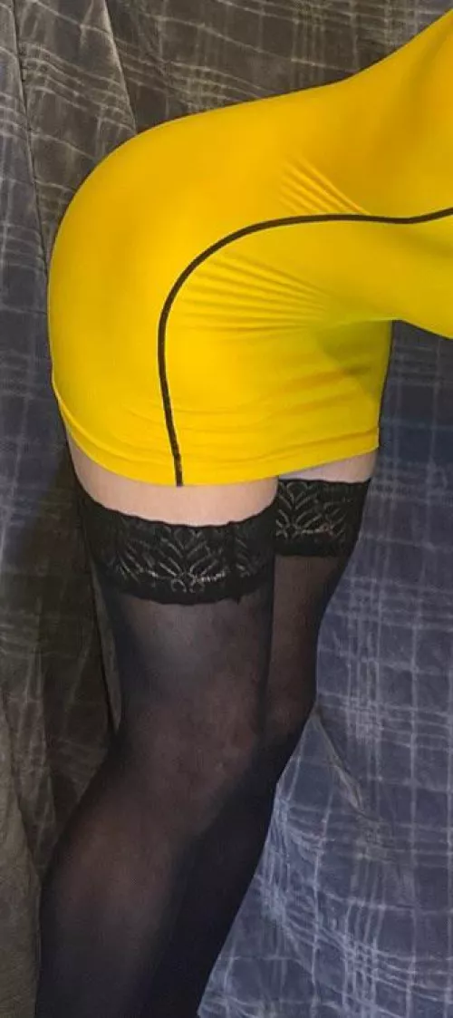 Yellow dress by Tall_Introduction362