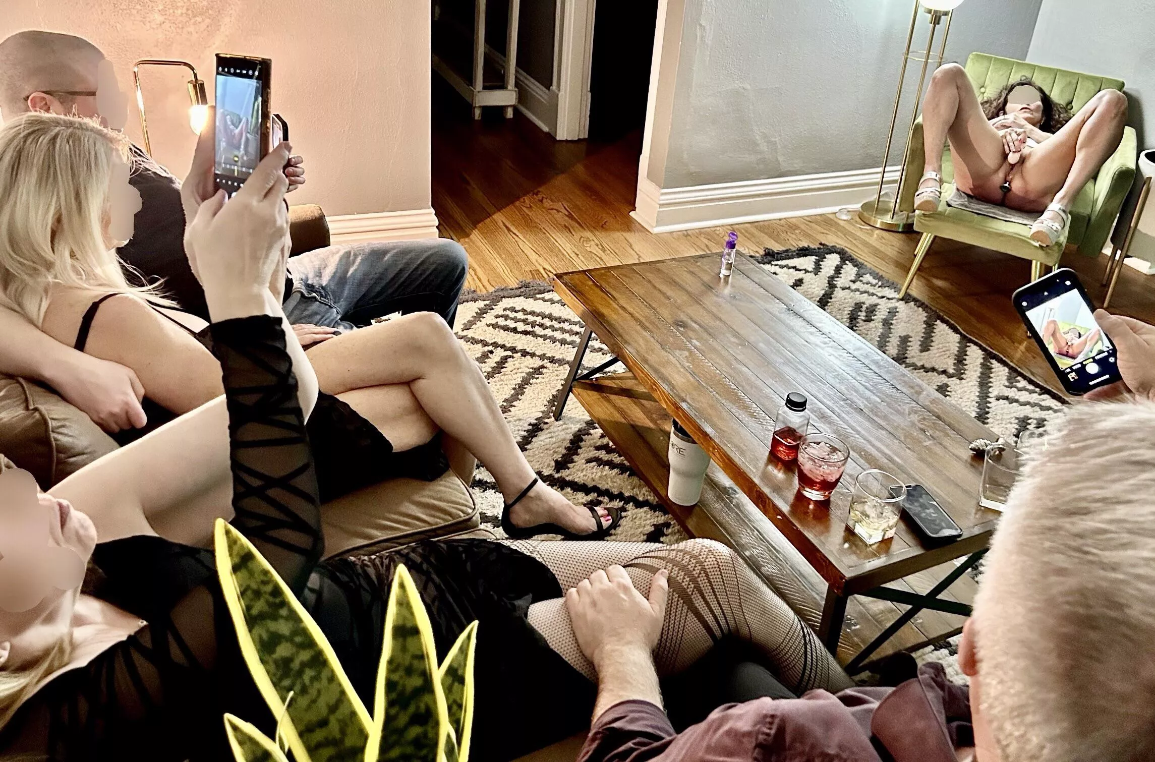 Annie (wife, 55) got off for the entertainment of our audience… posted by AnnieplusMrA