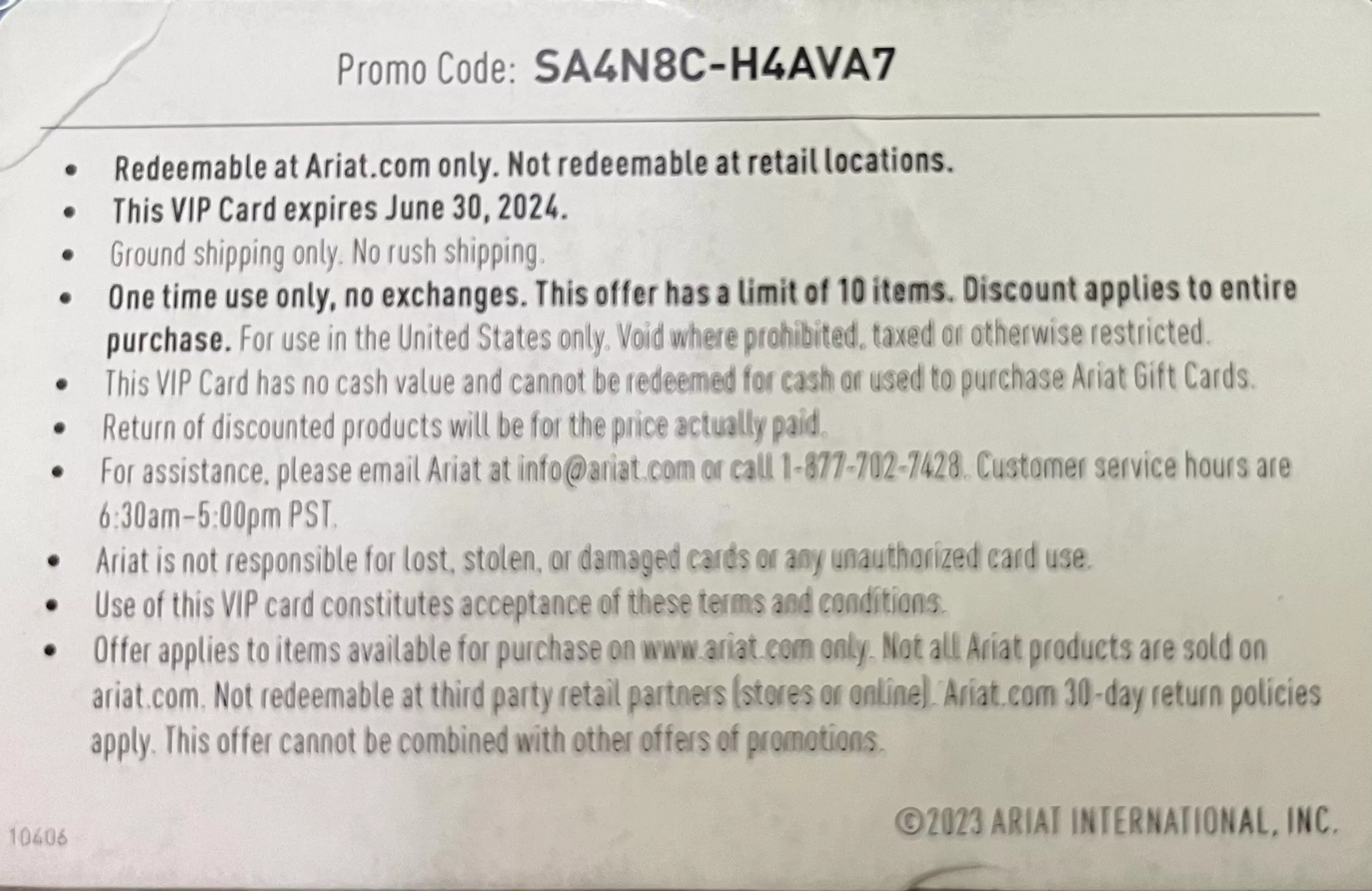 Ariat pro card posted by legendaryhillbilly