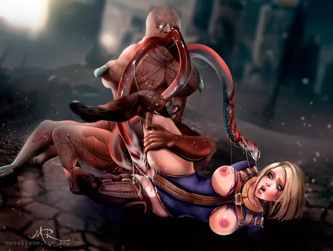 centaur x vault girl (Merellyne) [Fallout] by sir_kiwi_bird