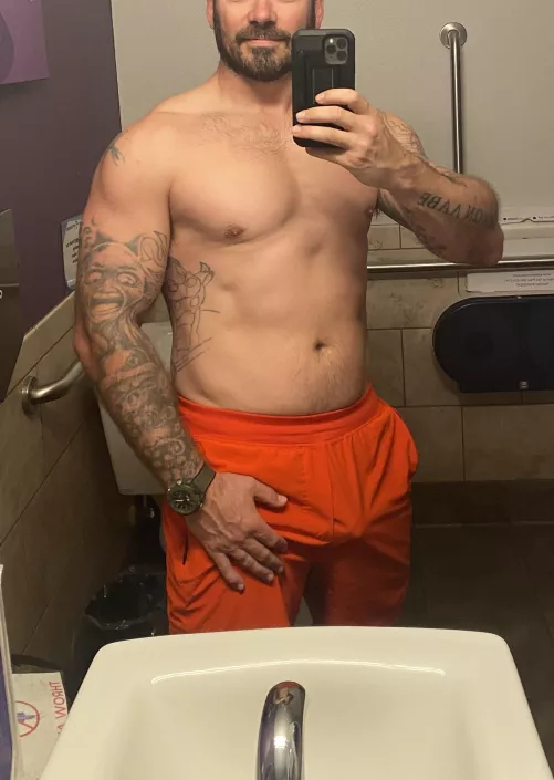 Feeling it at the gym this morning. by noitsbrad