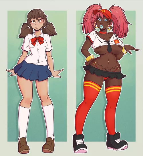 Gyaru burger by dino810