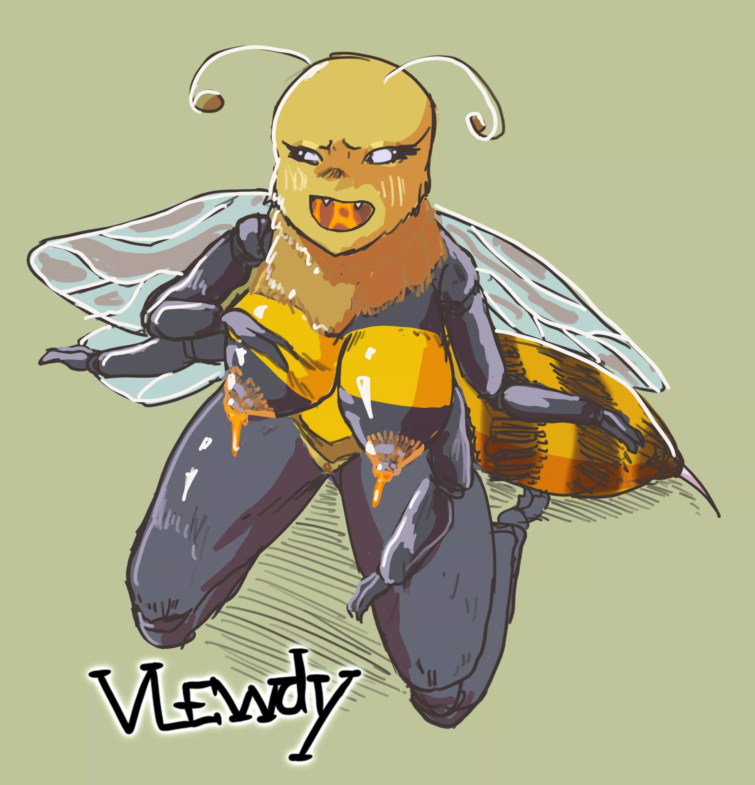 Honey is stored in the b ... Boobs? (vLewdy) posted by vLewdy