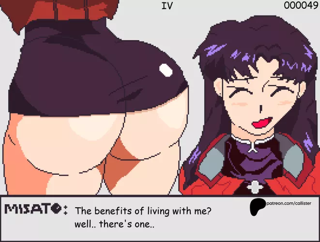 Misato pixel art by Educational_Ideal_37