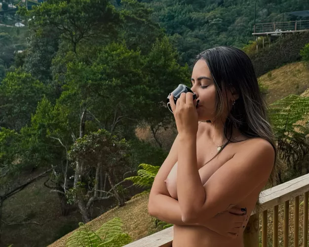 Nothing beats boobies and a warm brew on a cool mountain morning by AdventureJuntos