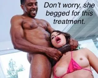 Only BBC can choke her the way she likes. posted by AI_Lobster