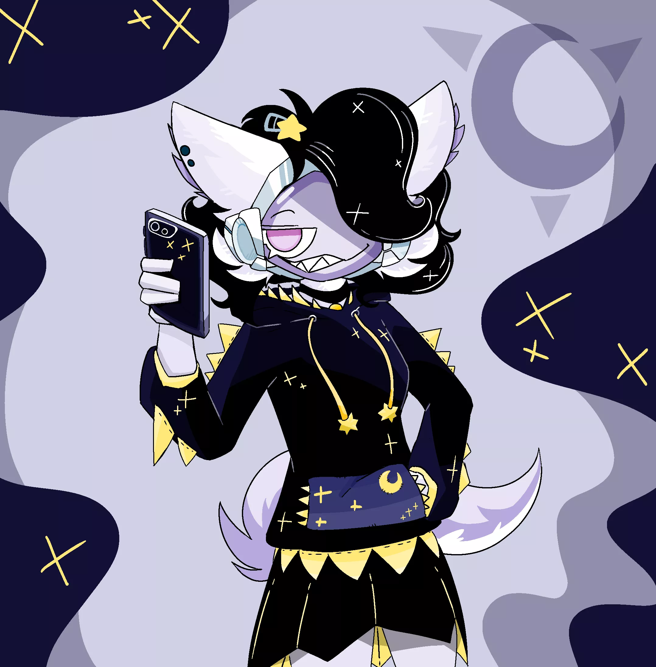 Selfyyy (art by me) posted by white_chubbo