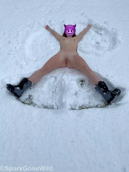 Snow angels are better nude by sparxgonewild