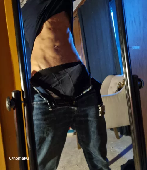 Such a relief to open my button after a long day! A lot of pressure built up down there :3 [27] by Homaku