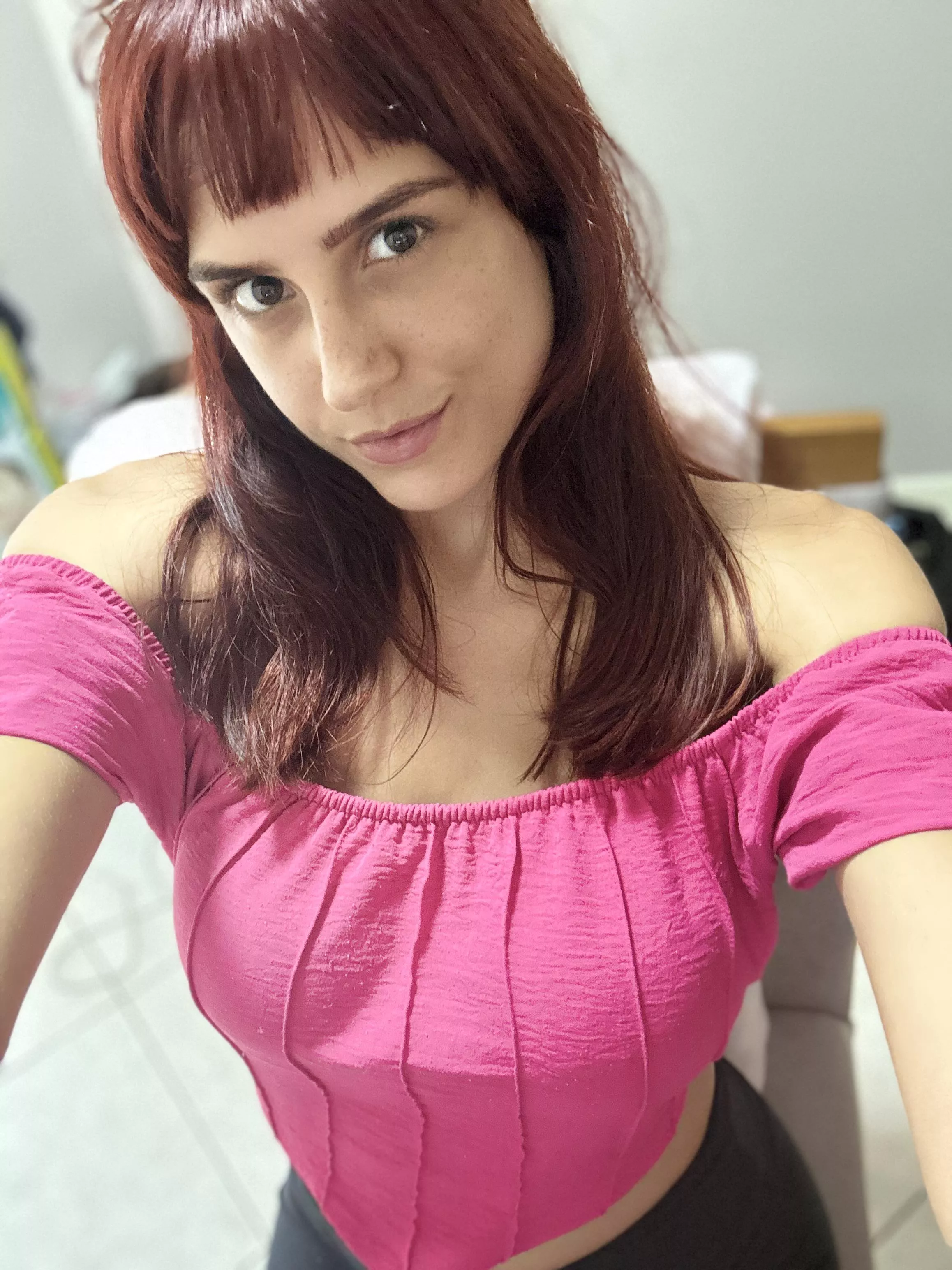 Wearing pink summer dress, does it suit? posted by lougo2